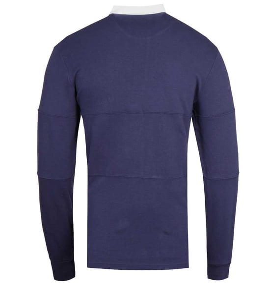 Lyle & Scott Long Sleeve Navy Rugby Polo Shirt