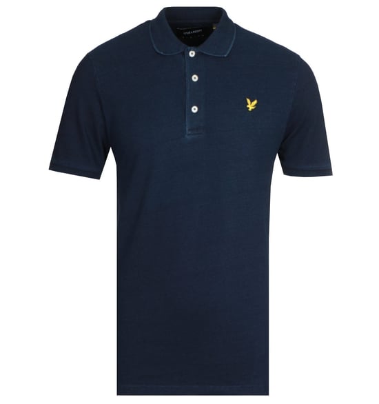 Men's Lyle And Scott Indigo Polo Shirt in Blue - Image 1