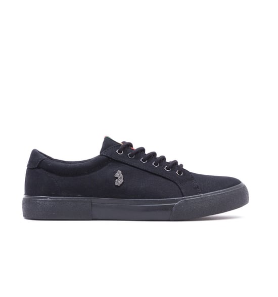 Luke 1977 Arnie Canvas Black Trainers