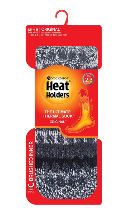 Heat Holders - Thermosokken voor dames met handgrepen - Zwart Stripe (Juniper) - Image 2