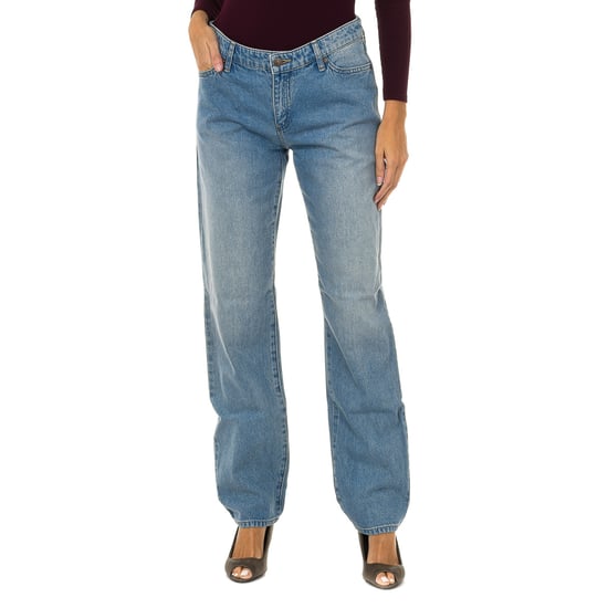 Long straight cut jeans 6Y5J15-5DWQZ woman