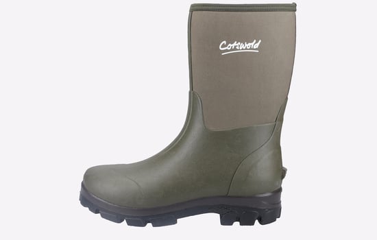 Cotswold Kensington Leren Groene Regenlaarzen - Image 1