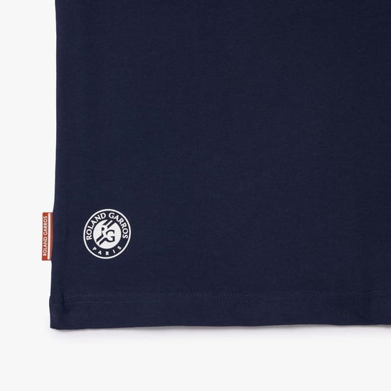 Men's Lacoste Sport Roland-Garros Edition Ultra Dry Tennis T-Shirt in Blue