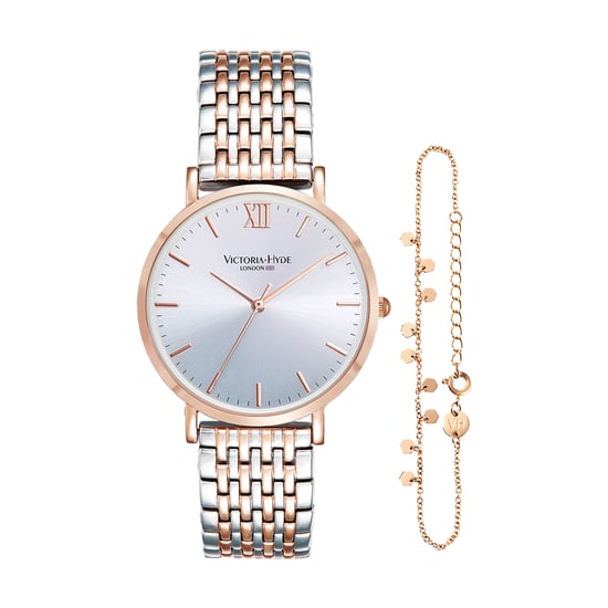 Victoria Hyde Primrose Horloges Classic Bicolor Rose Goud Zilver - Image 1