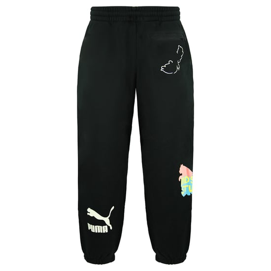 Puma x Kidsuper Studios Stretch Waist Black Mens Graphic Joggers 598991 01