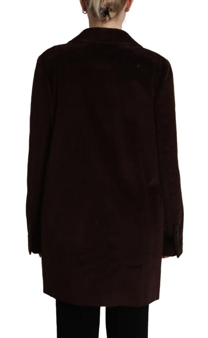 Lange dubbelgeknoopte trenchcoat met notched lapel van Dolce & Gabbana - Image 3