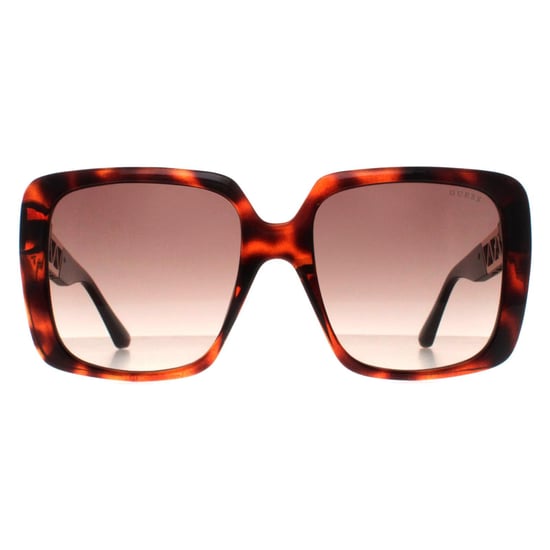 Guess Square Womens Dark Havana Brown Gradient GU7689