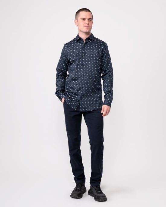 Ted Baker Ardea Mens Long Sleeve Geometric Print Shirt