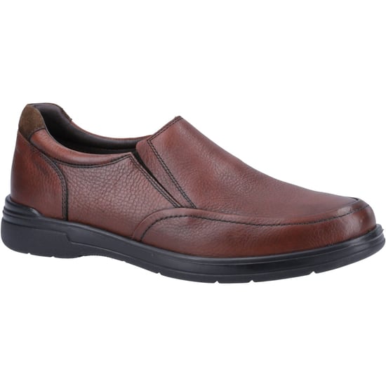 Hush Puppies Matthew Leer Heren Bruin Loafers - Image 1
