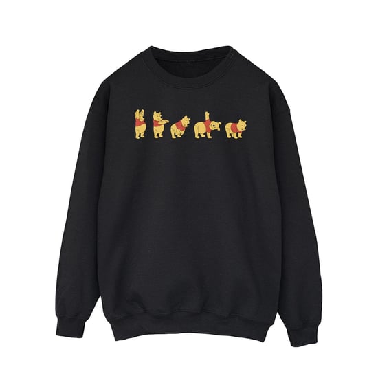 Disney Heren Winnie De Poeh Stretching Sweatshirt (Zwart) - Image 1