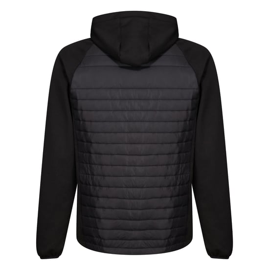 Regatta Mens Navigate Quilted Hybrid Jacket (Black/Classic Red)
