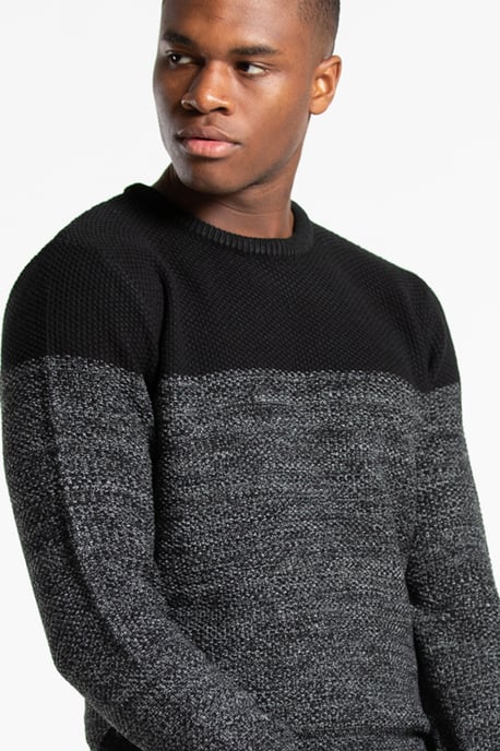 Colour Block Crew Neck Jumper