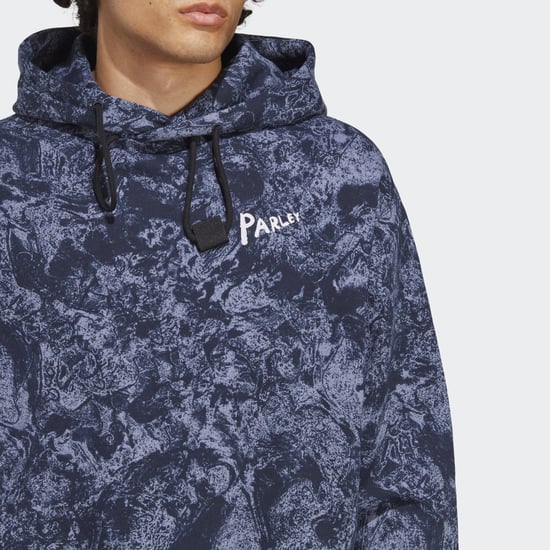 Men's adidas Hooded Long Sleeve Regular Fit Sweatshirt in Silvio/Legink - Image 5