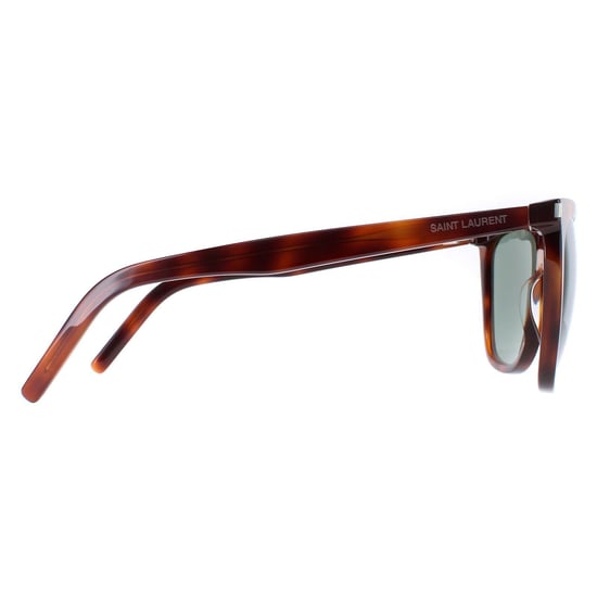Saint Laurent SL 526 002 glanzend medium havana effen groene zonnebril - Image 4