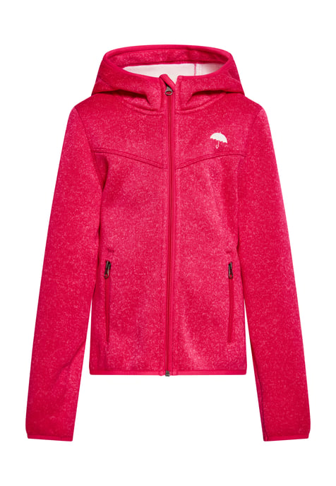 Schmuddelwedda Gebreide fleeceblouse meisjes (kinderen) Framboos Roze Gem - Image 1