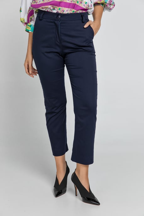 Dark Blue Gabardine Pants