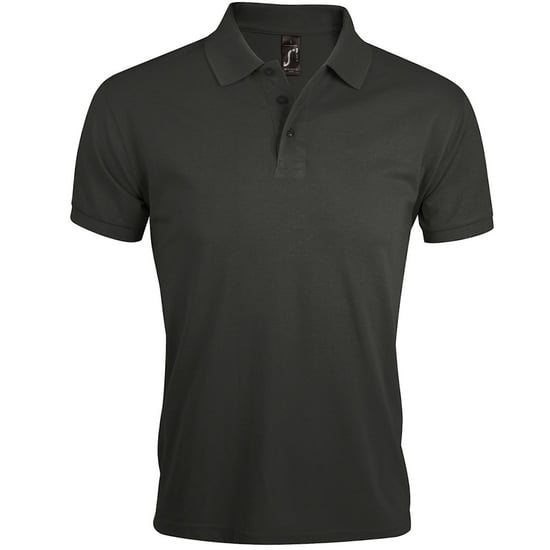 SOLS Heren Prime Pique Poloshirt met korte mouwen (Donkergrijs) - Image 1