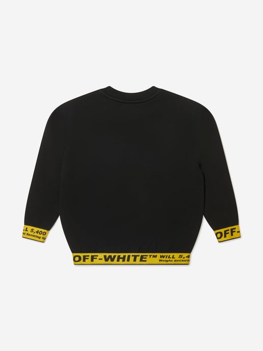 Off-White Boys Cotton Crew Neck Industrial Sweatshirt