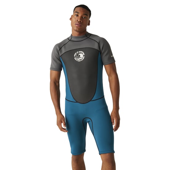 Regatta Mens Shorty Wetsuit (Grey/Moroccan Blue)