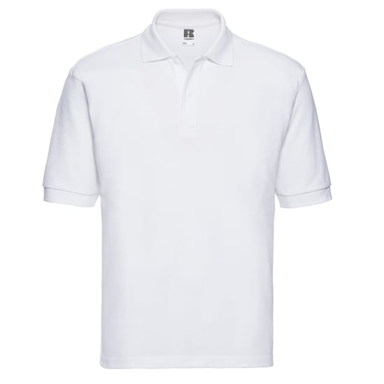 Russell Heren Klassiek Polycotton Poloshirt (Wit) - Image 1