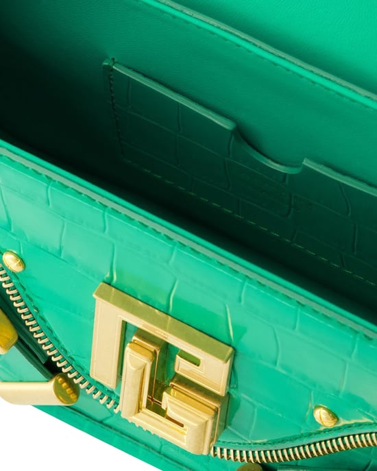 Blaze Shoulder Bag - Balmain - Leather - Green - Image 4