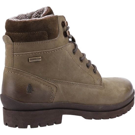 Hush Puppies Annay Leren Vrouwen Laarzen Khaki - Image 2
