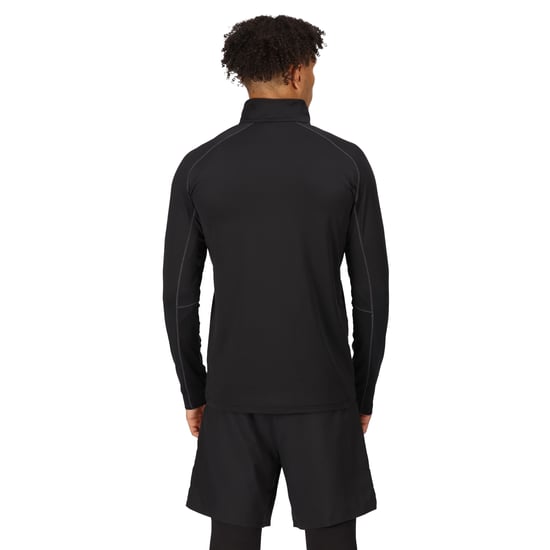 Regatta Mens Core Stretch Full Zip Midlayer (Black)