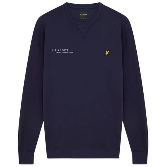 Lyle & Scott marineblauw sweatshirt met gecoordineerd printlogo - Image 1