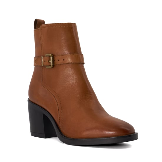 Dune Ladies Prance - Buckled Block-Heeled Ankle Boots - Image 1