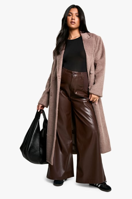 Maternity Over Bump Pu Wide Leg Trouser - Image 3