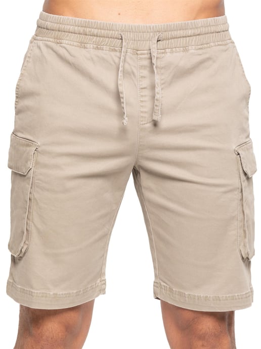 Enzo | Heren Cargo Korte Broek - Beige - Image 2