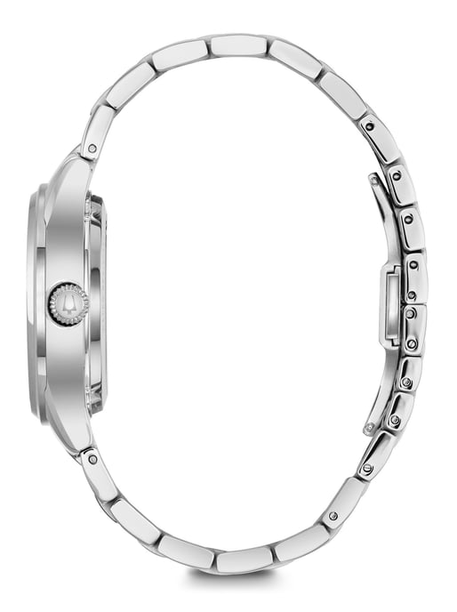 Bulova Automatic Ladies dameshorloge Zilverkleurig 96P181 - Image 2