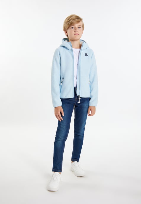 Schmuddelwedda Gebreide fleeceblouse Jongens IJsblauw gemêleerd - Image 2