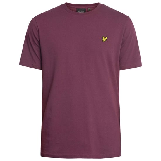 Donkerpaars T-shirt met Lyle & Scott-logo op de borst - Image 1