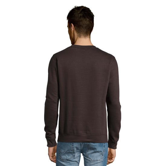 SOLS Uniseks Adult New Supreme Sweatshirt (Diep Houtskool Grijs Effen) - Image 2
