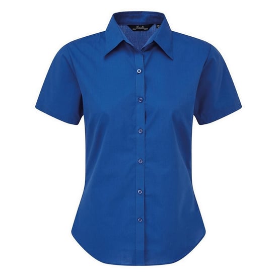 Premier Popeline blouse met korte mouwen / Gewoon werkoverhemd (Koninklijk) - Image 1