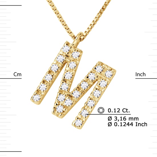 DIADEMA - Necklace with Diamonds - M - Yellow Gold - Chaine Véntienne