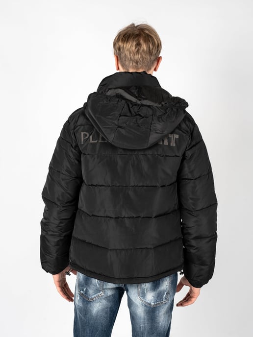 Plein Sport Bold Ruglogo Gevoerde Zwarte Jas - Image 4