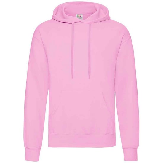 Fruit of the Loom Volwassenen Unisex klassiek sweatshirt met capuchon (Lichtroze) - Image 1