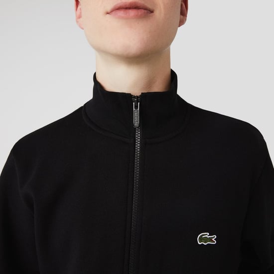 Lacoste regular fit brushed fleece men's sweatshirt with zipper