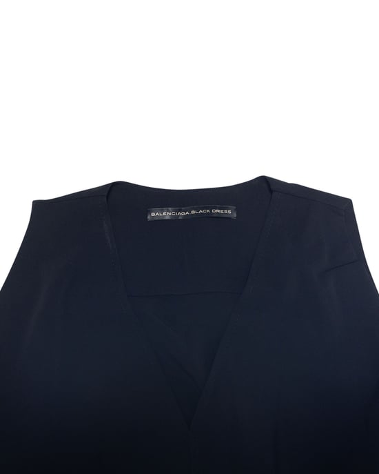 Balenciaga V-hals Sheath jurk in zwart triacetaat - Image 6