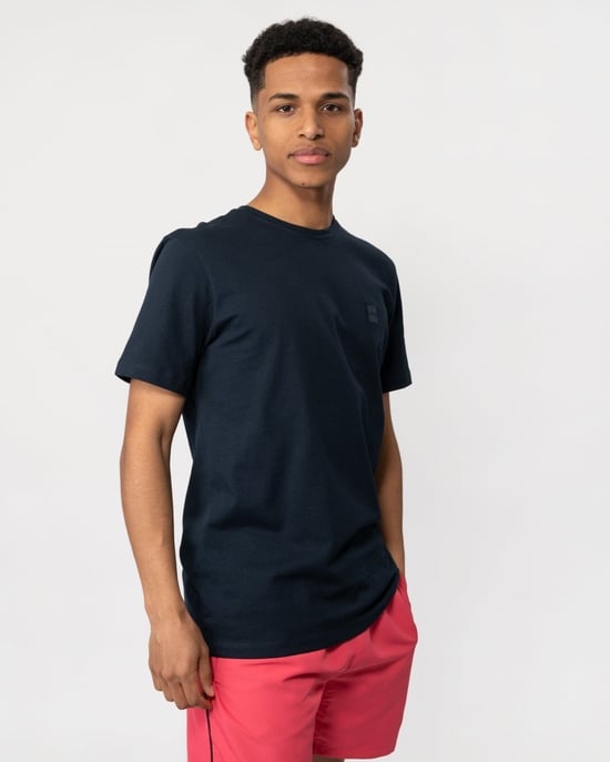 BOSS Orange Tales Heren Katoenen Jersey T-shirt Met Logo Patch NOS - Image 1