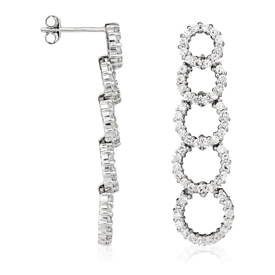 Orphelia Women's 925 Sterling Silver Drop Earrings - Silver ZO-5762