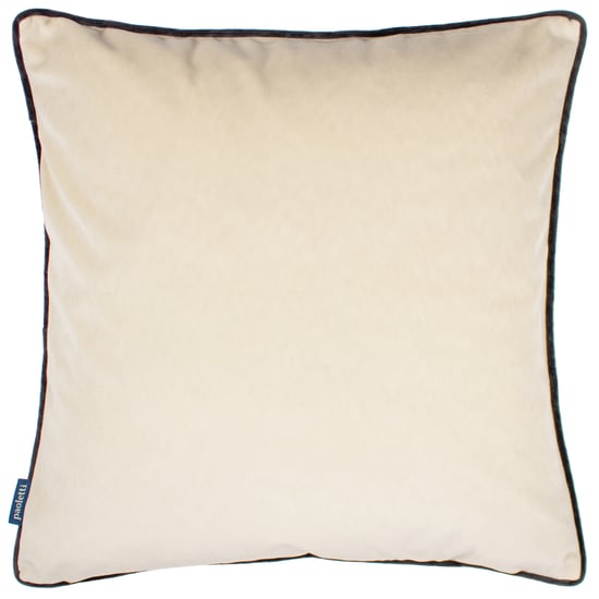 Paoletti Torto Mottled Velvet Contrast Piped Polyester Filled Cushion