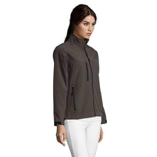 SOLS Dames/Dames Roxy Soft Shell Jas (Houtskool Grijs Effen) - Image 3