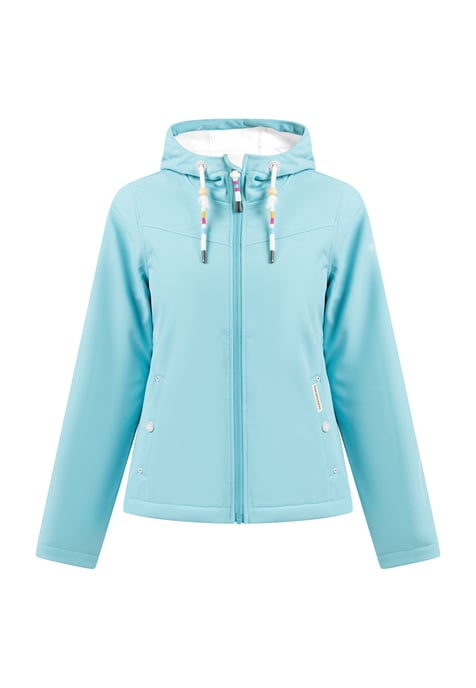 Schmuddelwedda softshell jas Dames DONKER AQUA-280 - Image 1