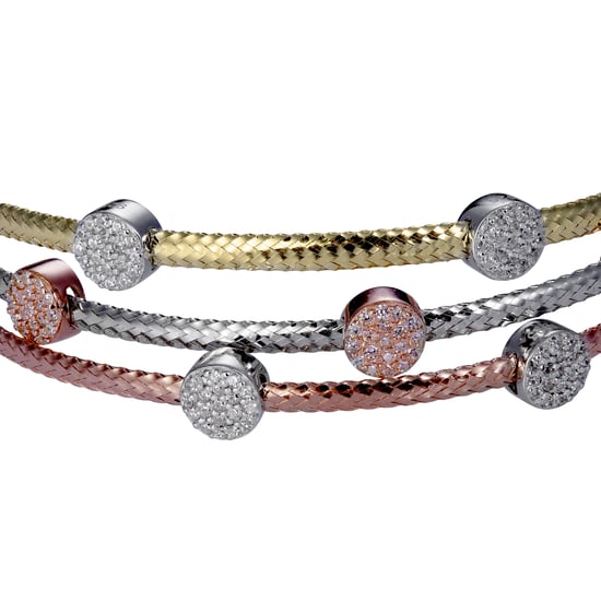 Orphelia Women's 925 Sterling Silver Bracelet - Gold/Silver/Rose ZA-7413