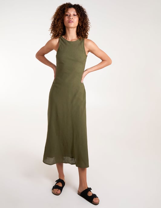 Bias Cut Midi Dress