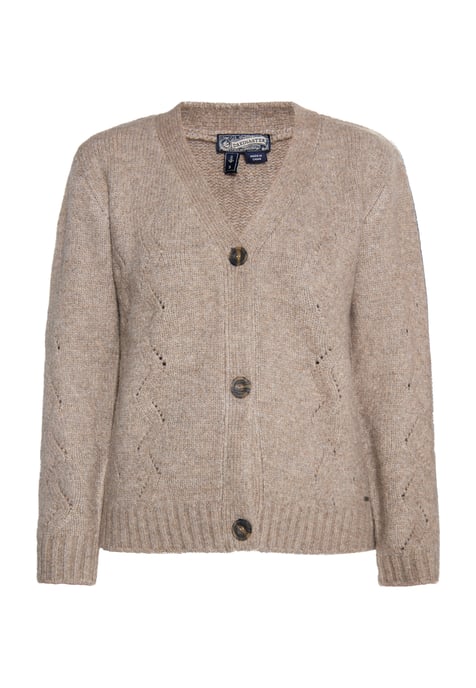 Dreimaster Vest Dames modder melange - Image 1