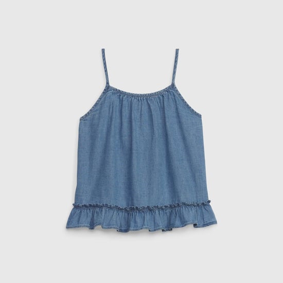 Sleeveless denim blouse 664737 girls